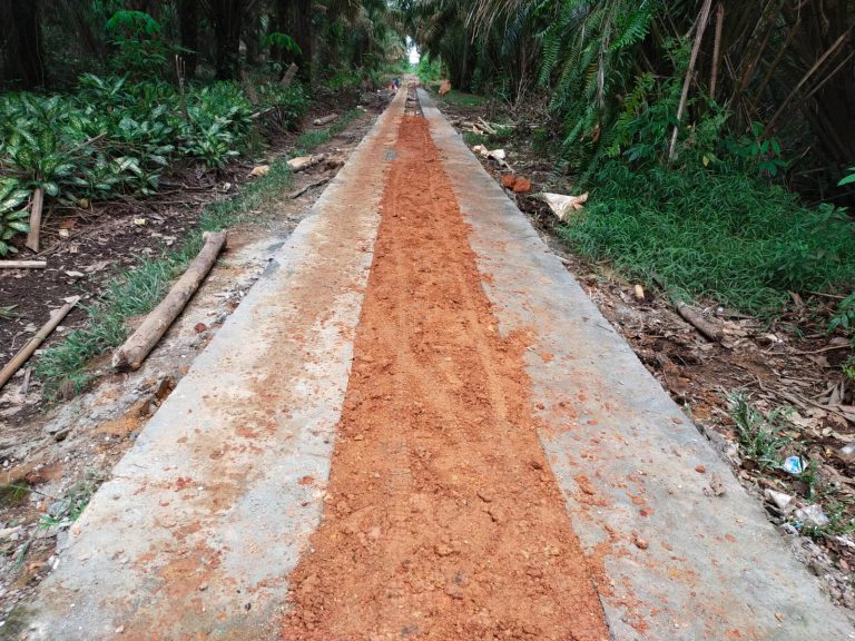 Pemdes Sumber Mulya Bangun Jalan Desa Sepanjang 400 Meter
